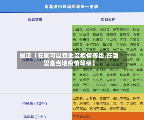 最近【在哪可以查地区疫情等级,在哪里查当地疫情等级】-第2张图片