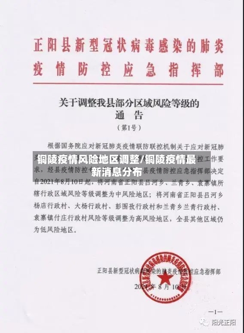 铜陵疫情风险地区调整/铜陵疫情最新消息分布