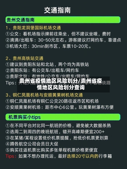 贵州省疫情地区风险划分/贵州省疫情地区风险划分查询