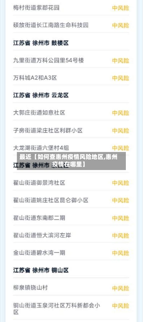 最近【如何查惠州疫情风险地区,惠州疫情在哪里】-第2张图片