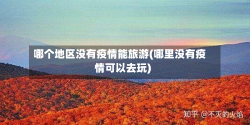 哪个地区没有疫情能旅游(哪里没有疫情可以去玩)