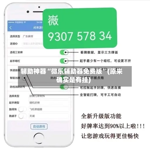 辅助神器“微乐辅助器免费版”(原来确实是有挂)-第3张图片