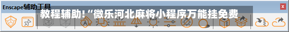 教程辅助!“微乐河北麻将小程序万能挂免费版”2026开挂教程步骤-第2张图片