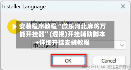 安装程序教程“微乐河北麻将万能开挂器”(透视)开挂辅助脚本+详细开挂安装教程