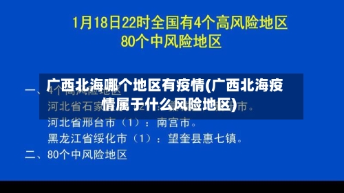 广西北海哪个地区有疫情(广西北海疫情属于什么风险地区)